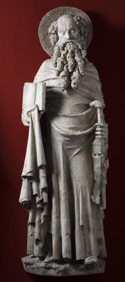 Toulouse, couvent des cordeliers, chapelle de Rieux, statue de saint Paul, entre 1133 et 1143. Moulage, Amédée Barrion, 1880