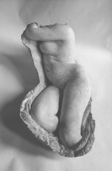 Moulage sur nature, corps de femme étendue, Adolphe-Victor Geoffroy-Dechaume, vers 1840